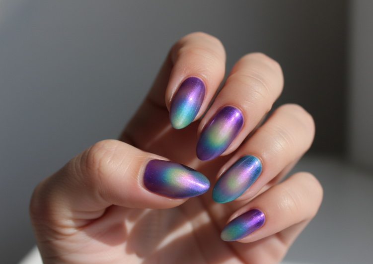 Clean girl sheer nude manicure trend